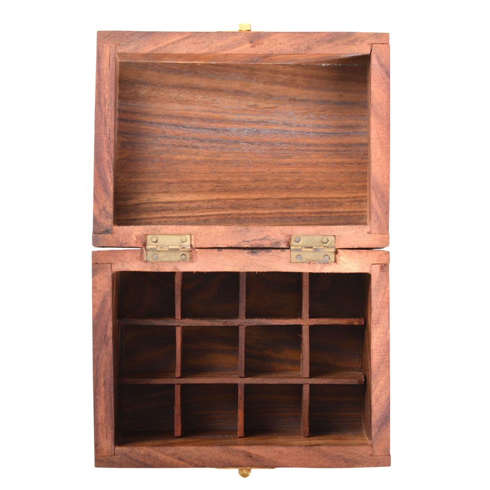 Benjamin International - Wholesale Decorative Box - Flower 12 Piece Essential Oil Box2