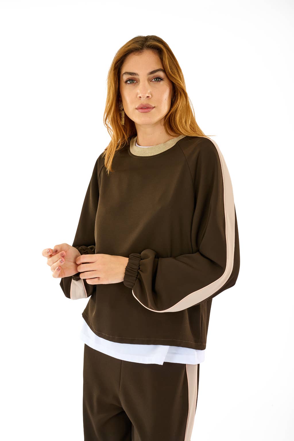 choklad Tröja med sidoband för wholesale på Faire0