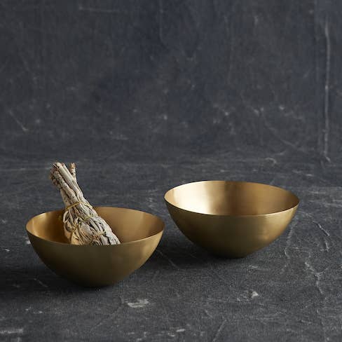 The Collective - Wholesale Condiment/Dip Bowl - Artisan Brass Bowls Extra Small - Set of 41