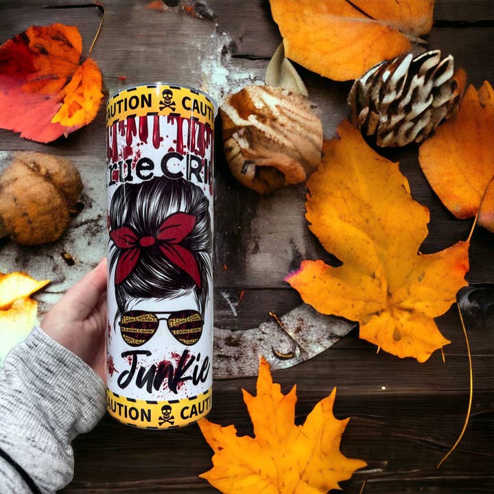 BICCHIERE TRUE CRIME DA 20 once per la vendita all'ingrosso da parte di Jaybird Boutique Co.