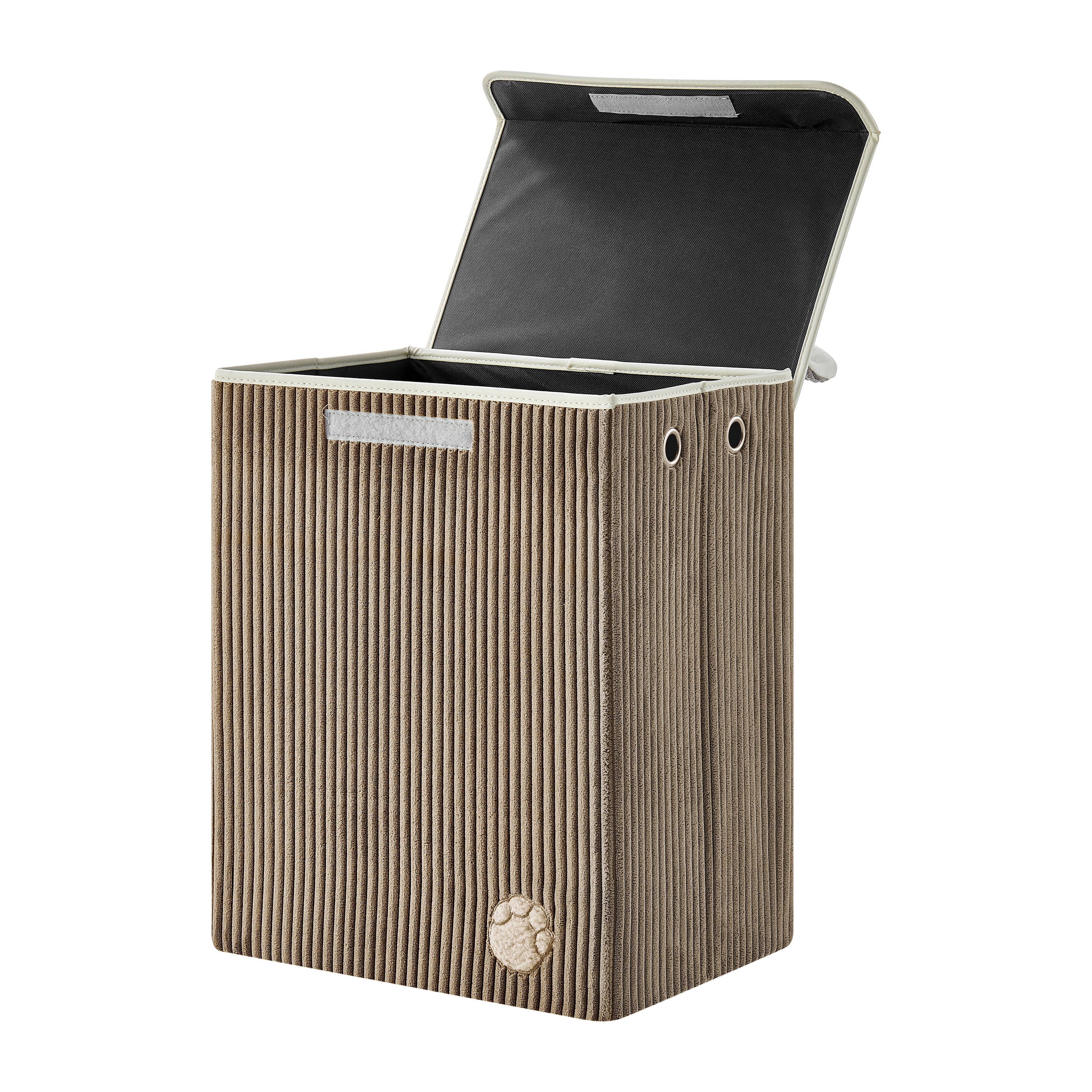 Danya B - Wholesale Laundry Hamper - Collapsible Corduroy Kids Plush Laundry Hamper Toy Storage15
