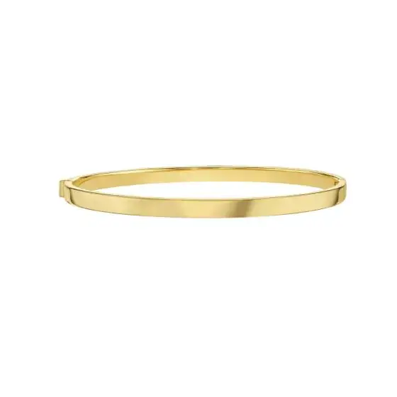 PureYou Jewelry - Wholesale Bangle Bracelet - 14K 4mm Classic Bangle, Stackable Bangle0