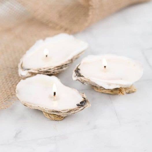 Oyster Candle Company - Charleston - Wholesale Tea Light Candles - Oyster Tealight Gift Set of 31