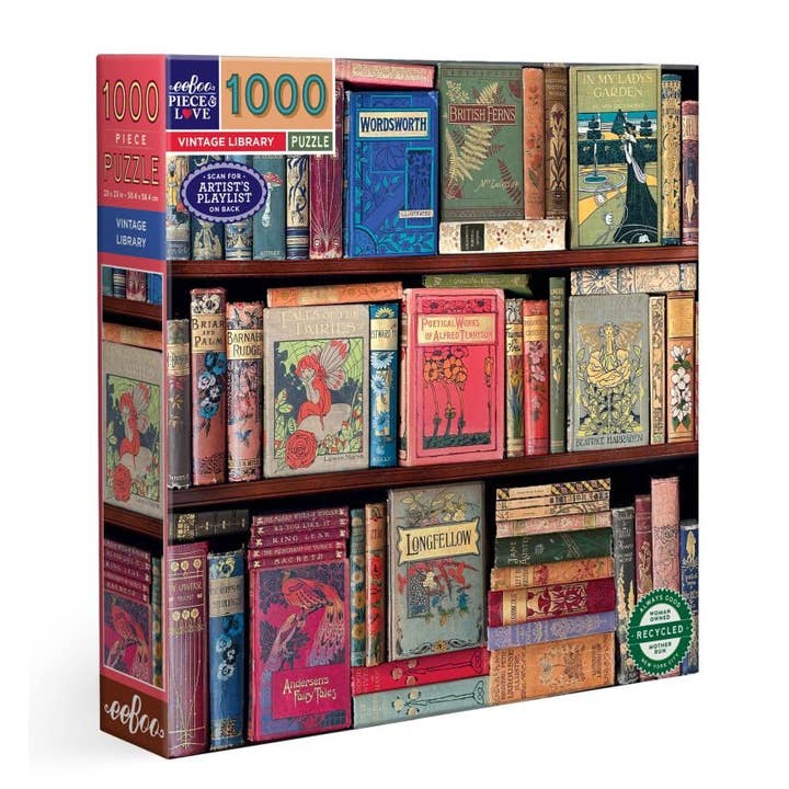 Bobangles - Wholesale Puzzle - Adult - eeBoo 1000 Pc Puzzle - Vintage Library