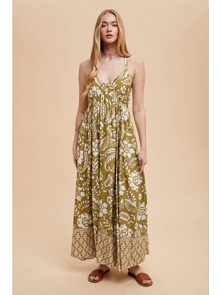 In Loom - Wholesale Dress - Women's - RESORT BORDER PRINT MAXI DRESS5