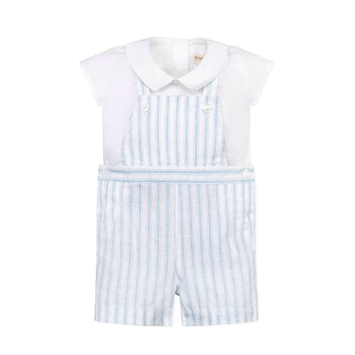 Linen Shortie Overall Set for wholesale by Hope and Henry