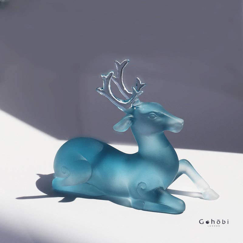 Gohobi （We cover U.S. import duties） – wholesale Dekorativ statyett – Gohobi Pate de Verre Hjortformad färgat glas prydnadspenna19