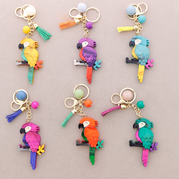 Sonata - Wholesale Keychain - Unisex - Resin Bird Bag Hanging Keychain7