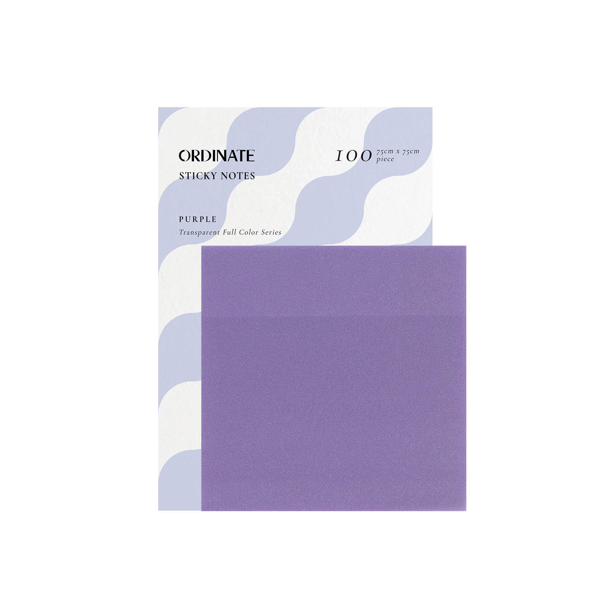 Ordinate - Wholesale Sticky Notes - Purple | Clear Transparent Sticky Notes1