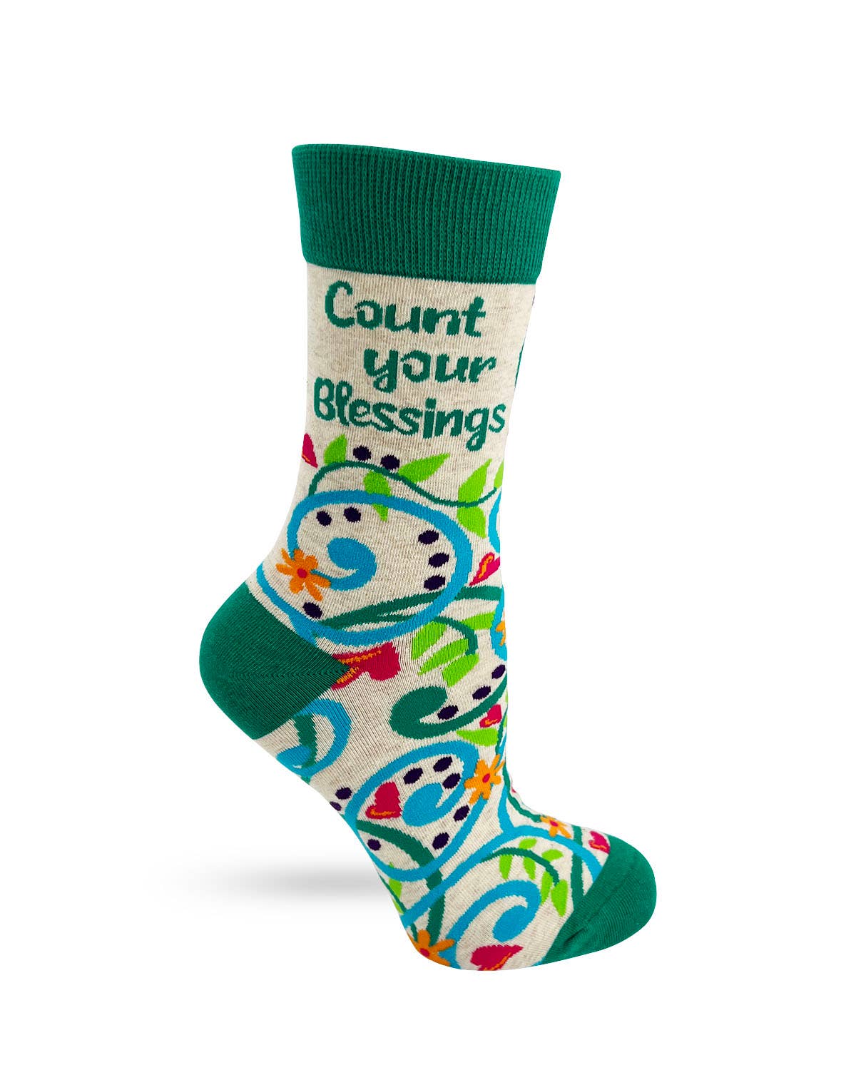 Fabdaz - Wholesale Socks - Women's - Count Your Blessings Women's Crew Socks1