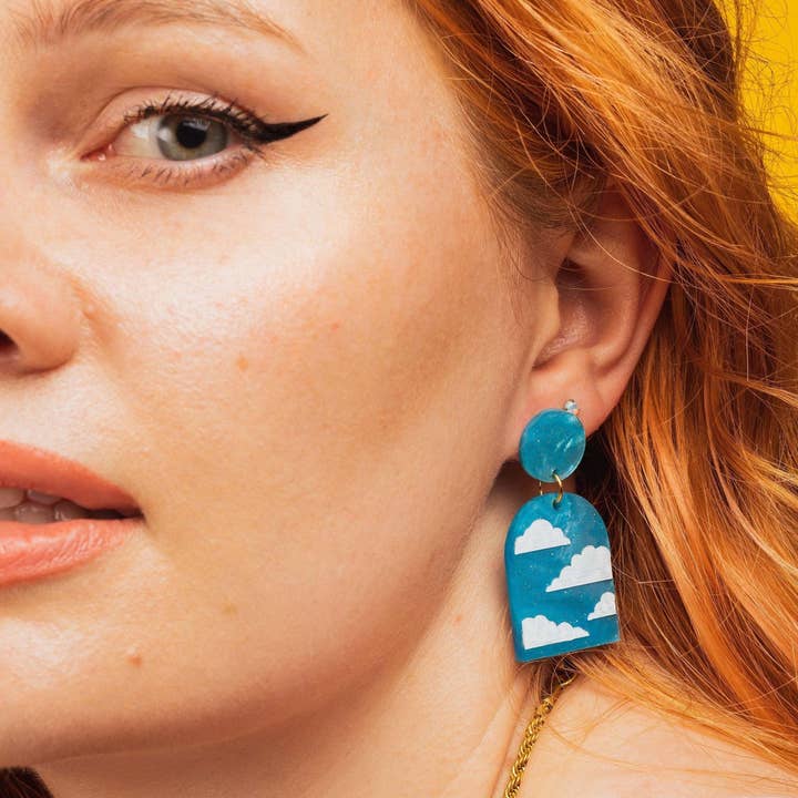 Sleepy Mountain - Wholesale Dangle Earrings - Cloud Arch Dangle Earrings