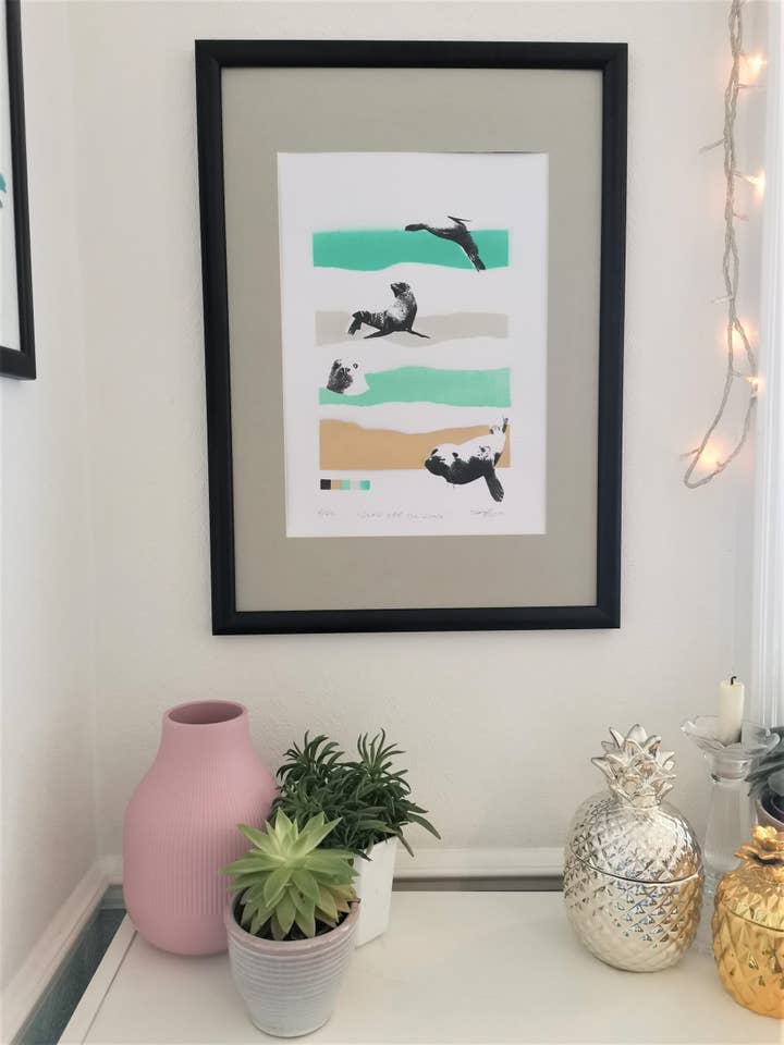 Seals Off the Shore for wholesale by Bell's Galleries