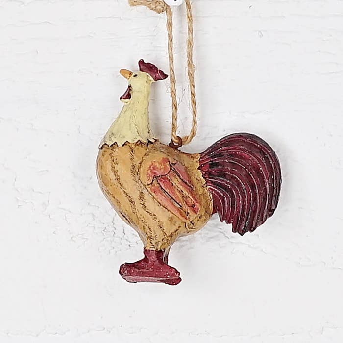Holiday Depot Inc. - Wholesale Ornament - M1692- Farm Rooster Poly resin Ornament2