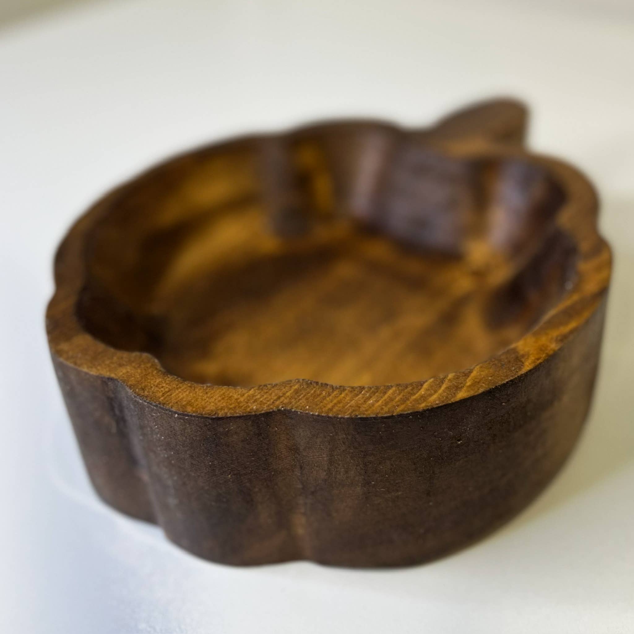 Wood Bowl Candle Supply - Wholesale Candle Holder - Pumpkin Farmhouse Safe Candle Ready Rustic Wood Dough Bowls3