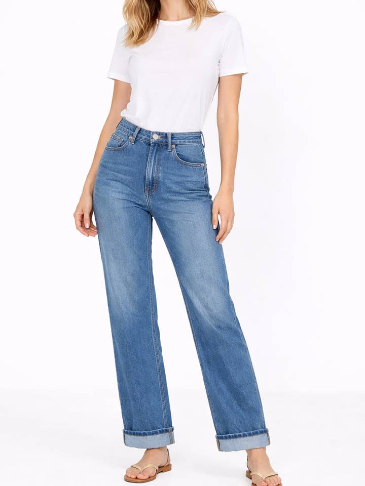 River High Rise Wide Straight - Reno for wholesale by Noend Denim