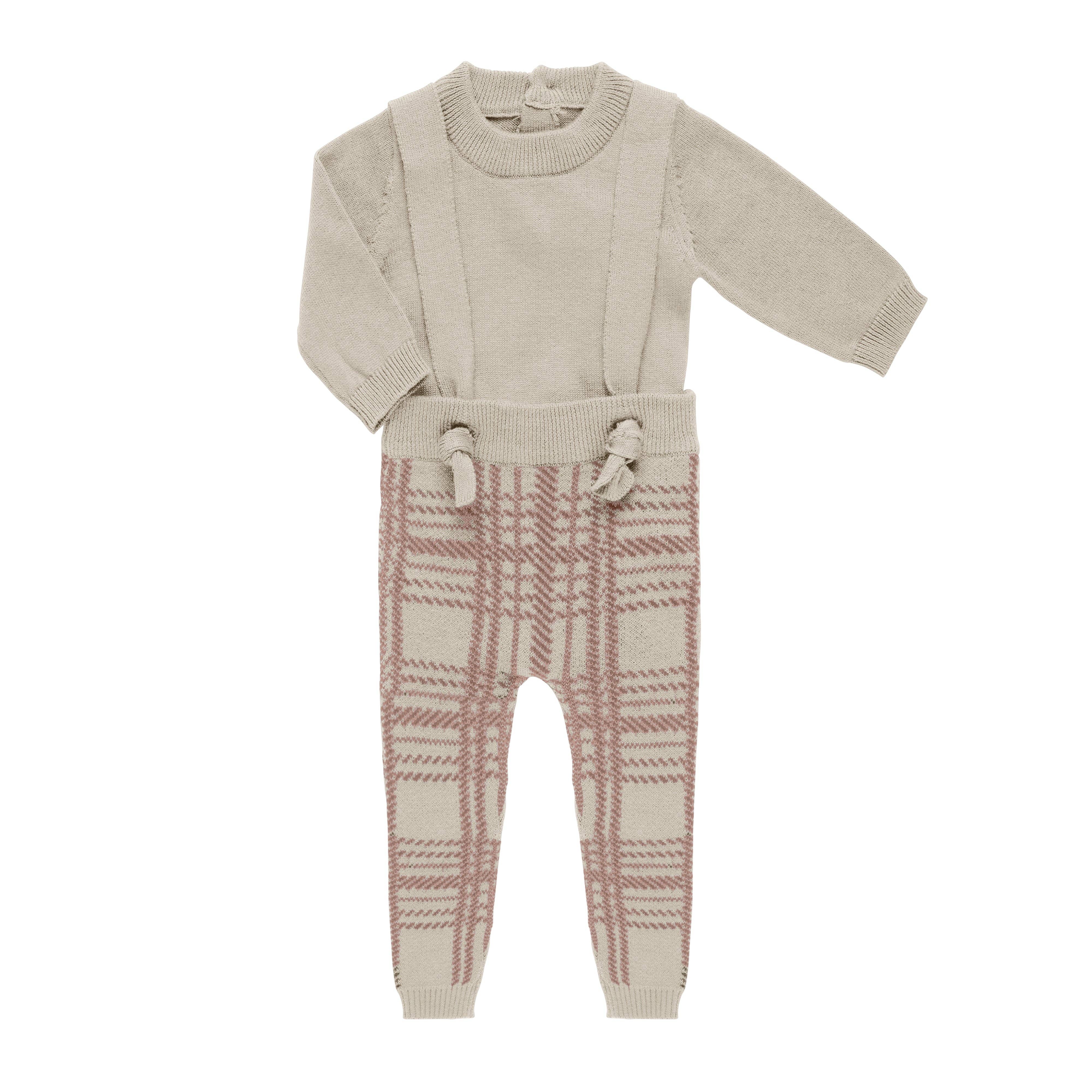 Tricot Bebe - Wholesale Jumpsuit - Baby - Plaid Knit Romper4