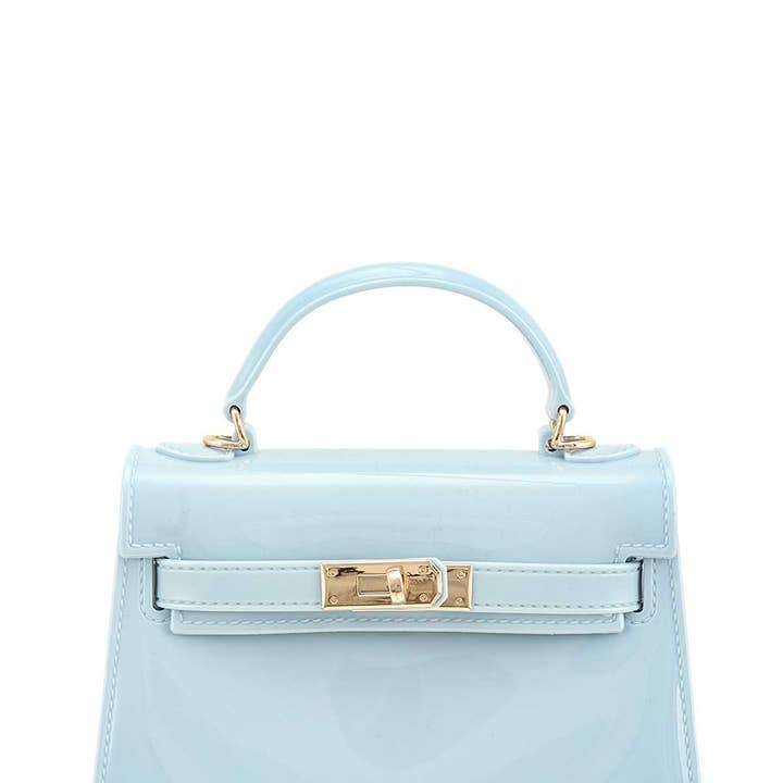 Shop Neighbors - Wholesale Top Handle Bag - Women's - Double Strap Buckle Top Handle Jelly Bag