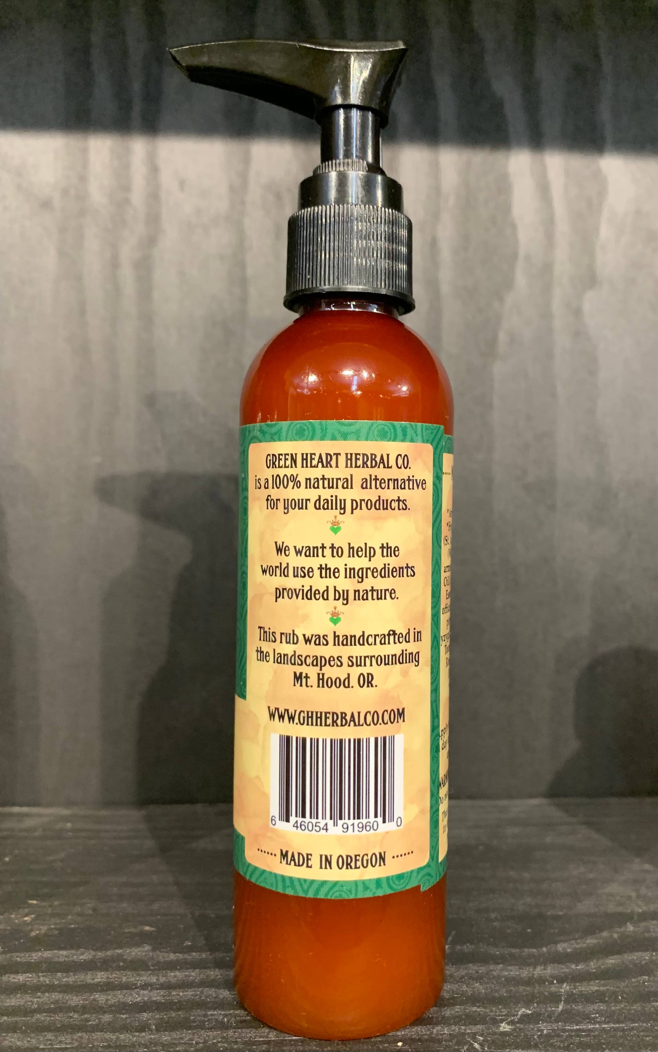 Green Heart Herbal Co. - Wholesale Pain Relief Spray/Cream - Arnica Rub- 4oz, muscle pain, Tension, and Stiffness, All Na4