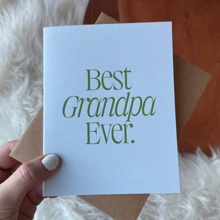 Best Grandpa Ever Father's Day Card for wholesale by Big Moods