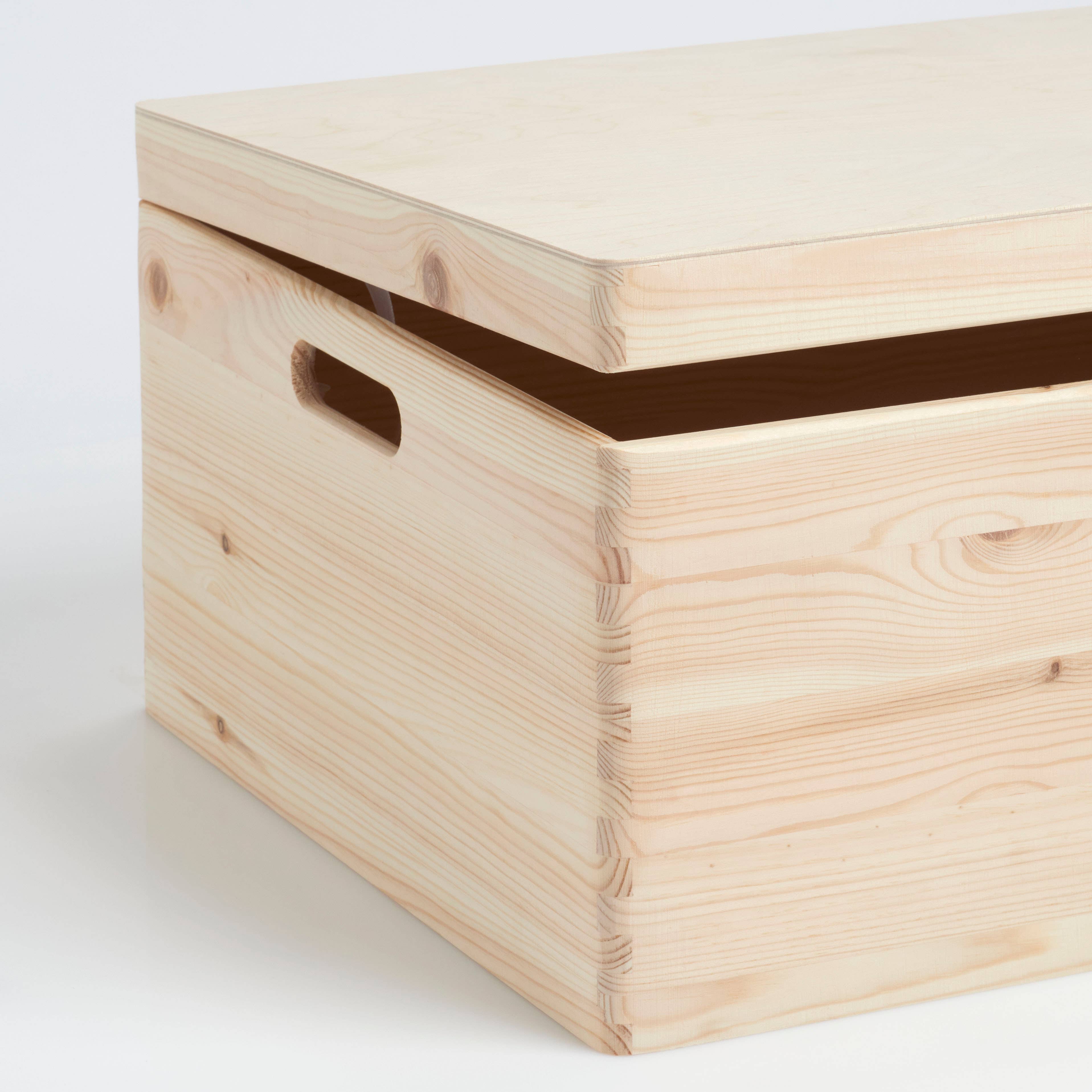 nature Multipurpose Box with Lid, Softwood #4 100% FSC for wholesale on Faire1