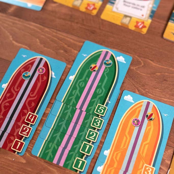 25th Century Games - Wholesale Board Game - Longboard Surfboard-Shaping Board Game5