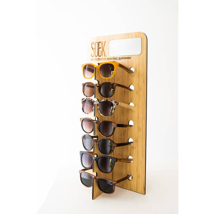 SOEK Sustainable Wooden Eyewear - Vente Lunettes de soleil – unisexe - 7 lunettes de soleil Soek Stand