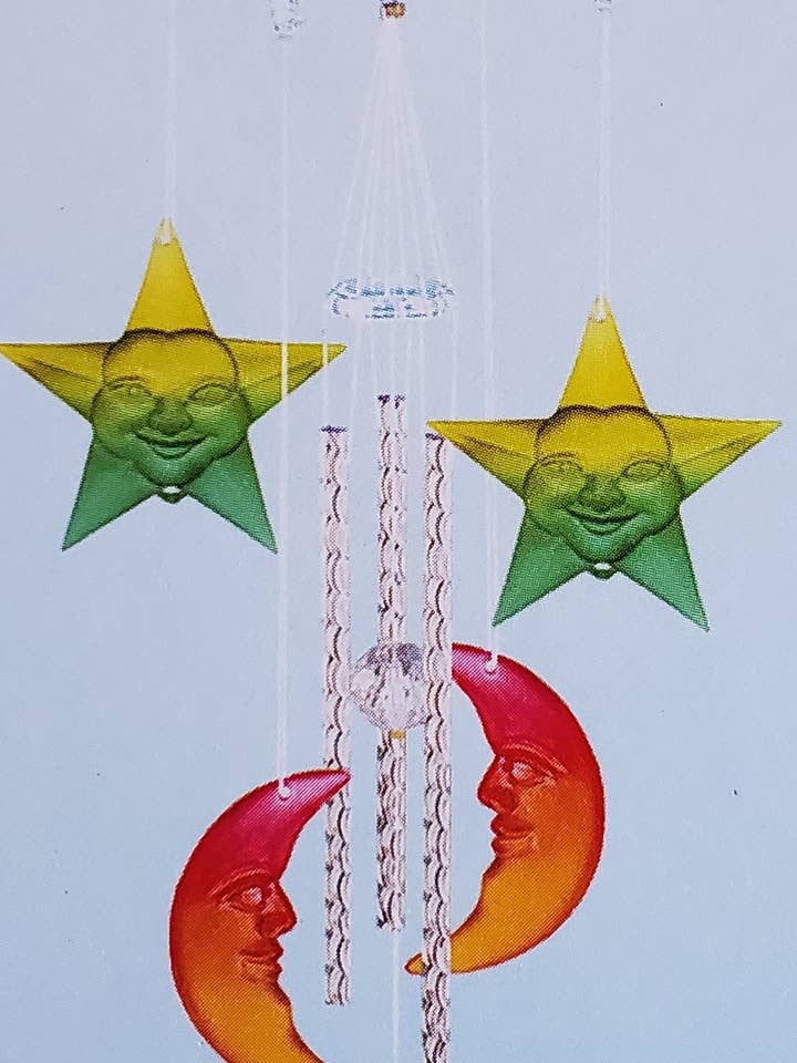 Colorful Gel Chime (Moon and Star) 20" for wholesale by 29 Tonight