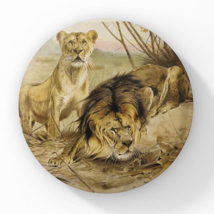 Bottone Lion Pin, Portachiavi Lion, Magnete Lion per la vendita all'ingrosso da parte di NatureCuts
