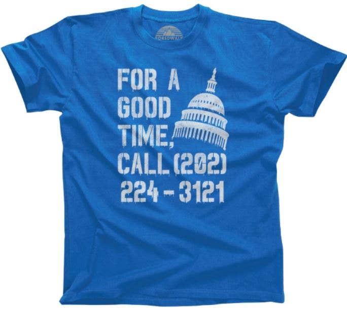 Boredwalk - Wholesale Screen Printed T-Shirt - Men's - Men's For A Good Time Call Congress T-Shirt7