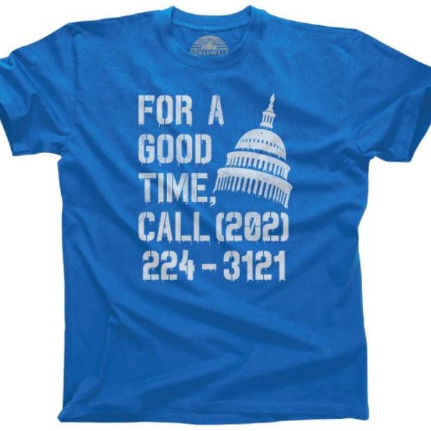 Boredwalk - Wholesale Screen Printed T-Shirt - Men's - Men's For A Good Time Call Congress T-Shirt7