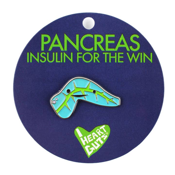 I Heart Guts | Organ Plushies Wholesale - Wholesale Lapel Pin/Button - Pancreas Enamel Lapel Pin - Insulin for the Win2