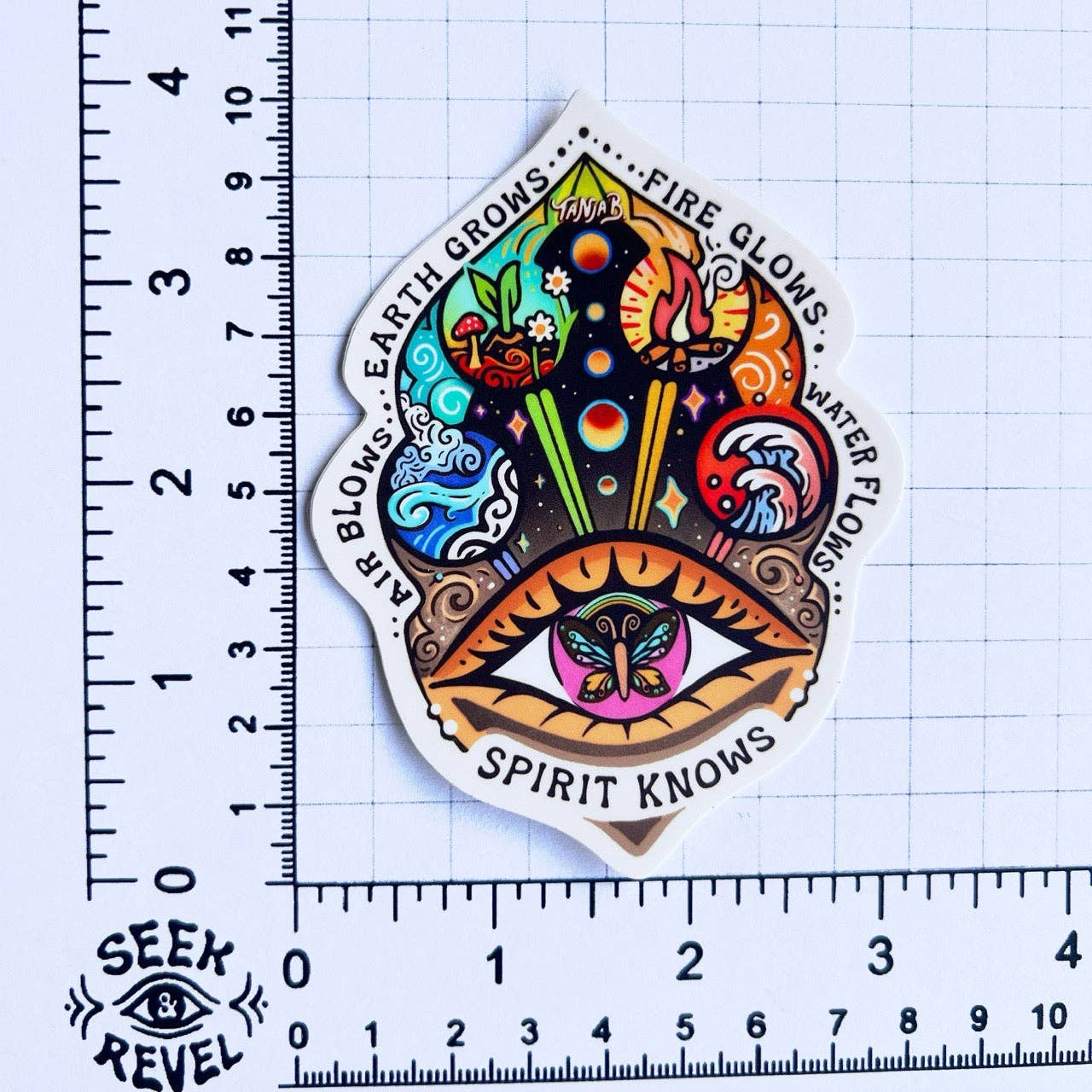 SeeknRevel - Wholesale Phone & Laptop Stickers - The 5 Elements - Sticker3