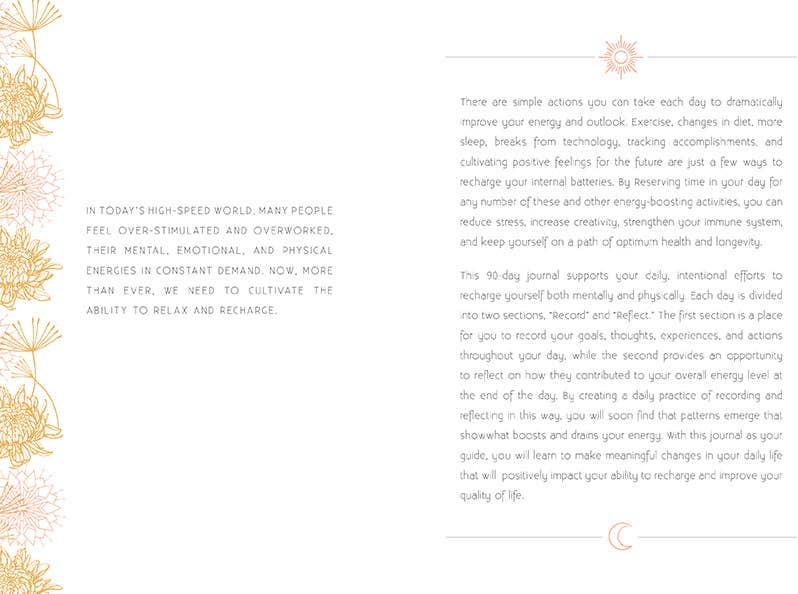 Insight Editions - #1 Pop Culture Publisher - Wholesale Journal/Diary - Recharge: A Day and Night Reflection Journal2