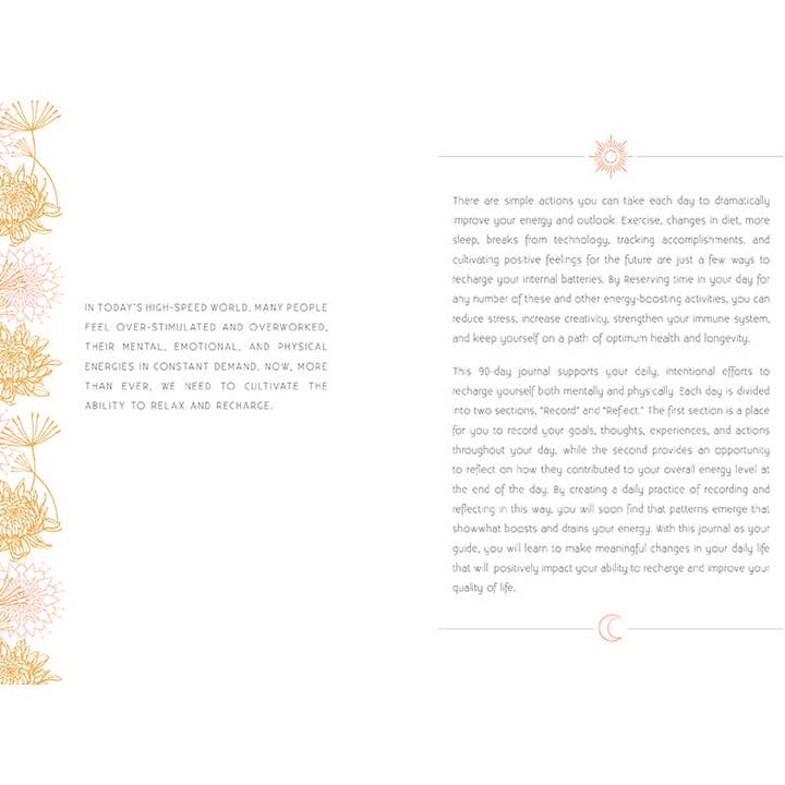 Insight Editions - #1 Pop Culture Publisher - Wholesale Journal/Diary - Recharge: A Day and Night Reflection Journal2