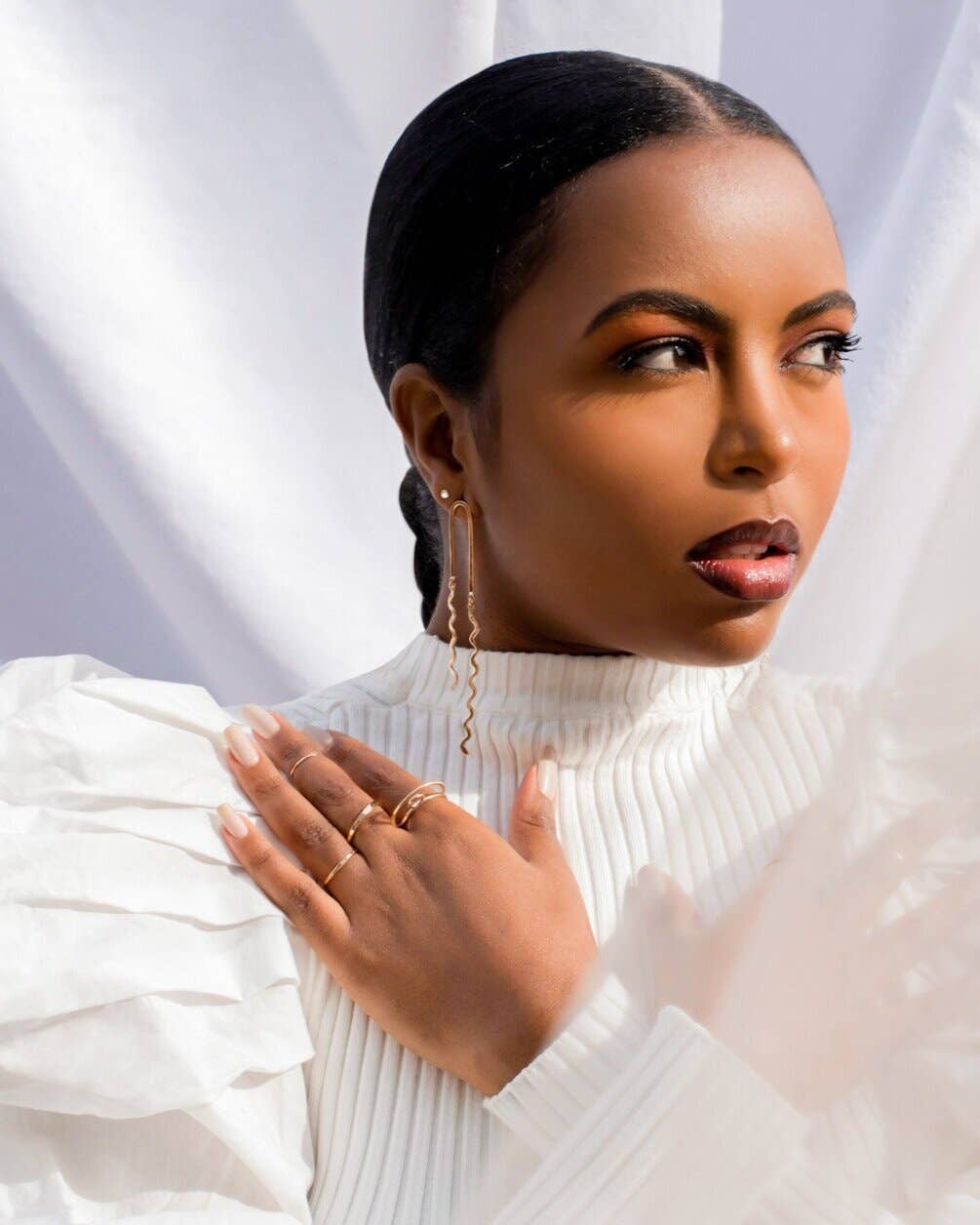 Sun & Selene - Venta al por mayor Pendientes de botón/aretes de poste - Pendientes GAIA Pebble1