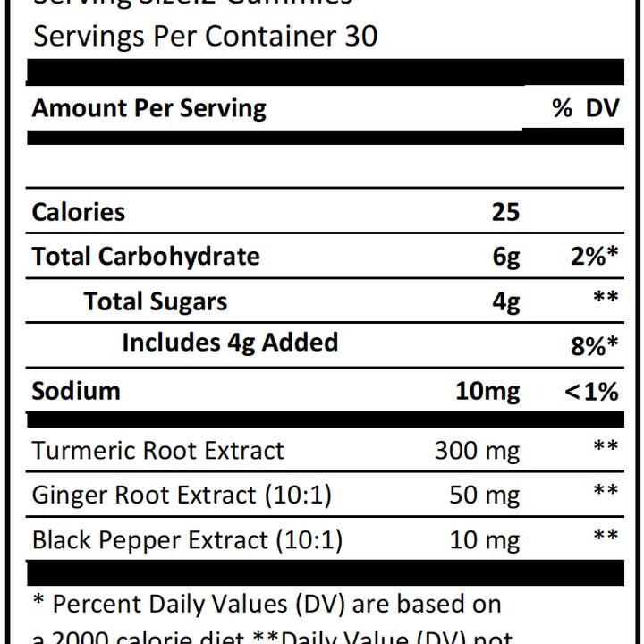 Griz Fit - Wholesale Oral Supplement/Vitamin - Turmeric Gummies2