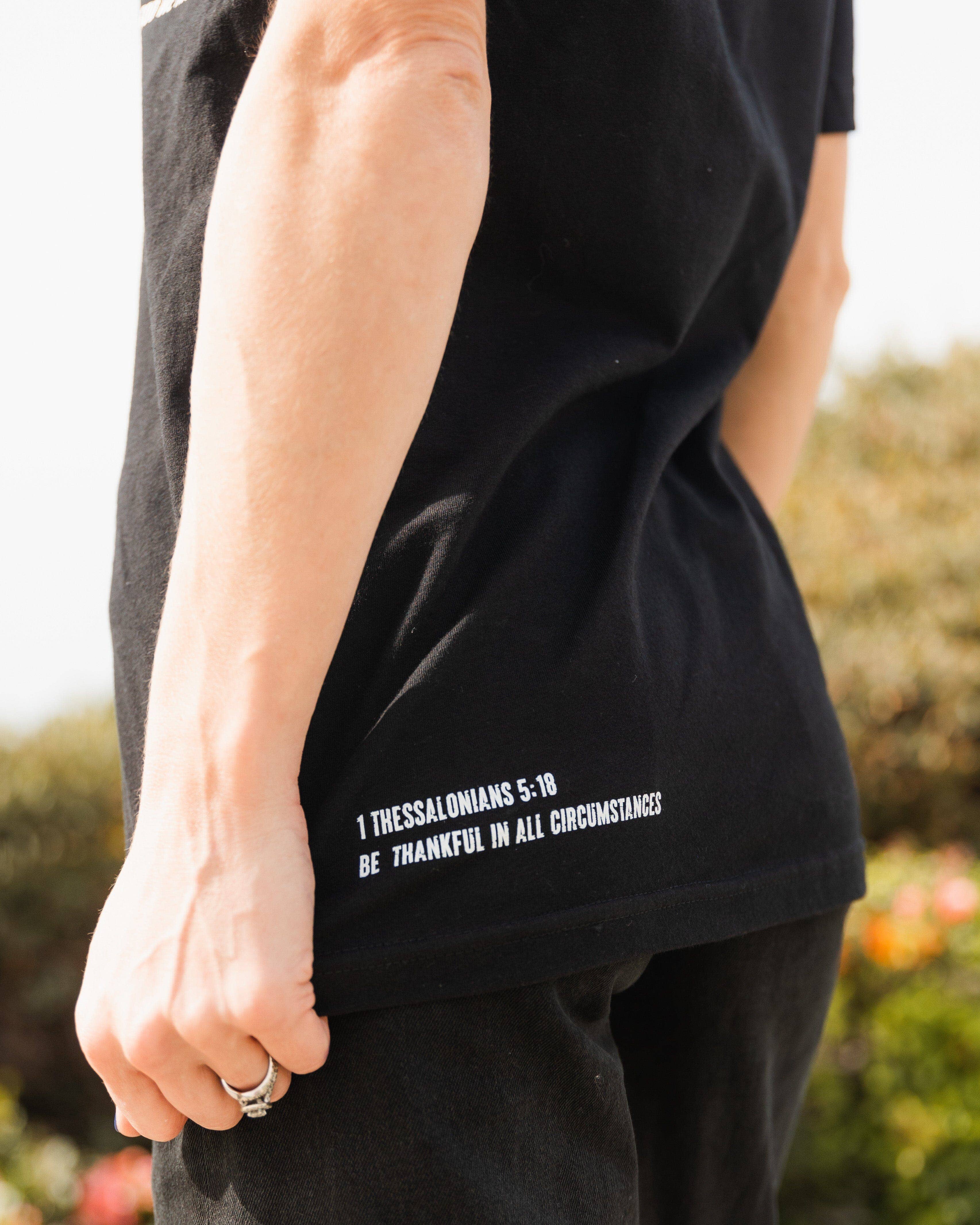 In God We Must - Wholesale Screen Printed T-Shirt - Men's - Gratitude Black Tee2