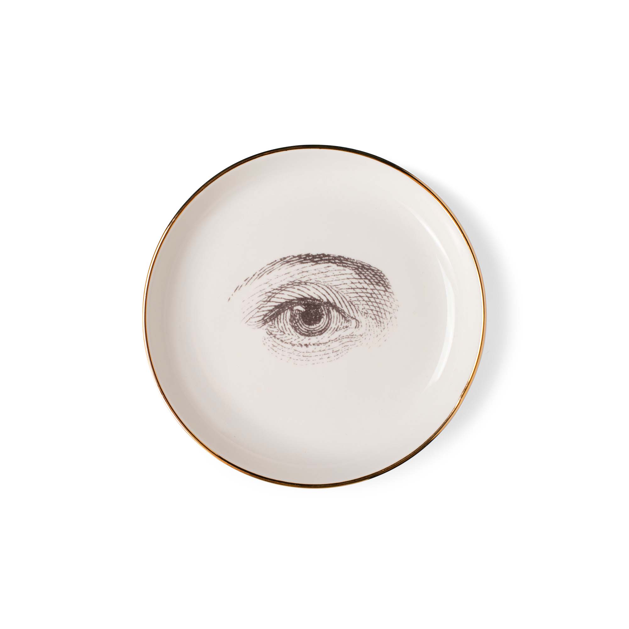 Fringe Studio - Wholesale Decorative Tray - MEM MUSE PORCELAIN MEMENTO SMALL ROUND TRAY