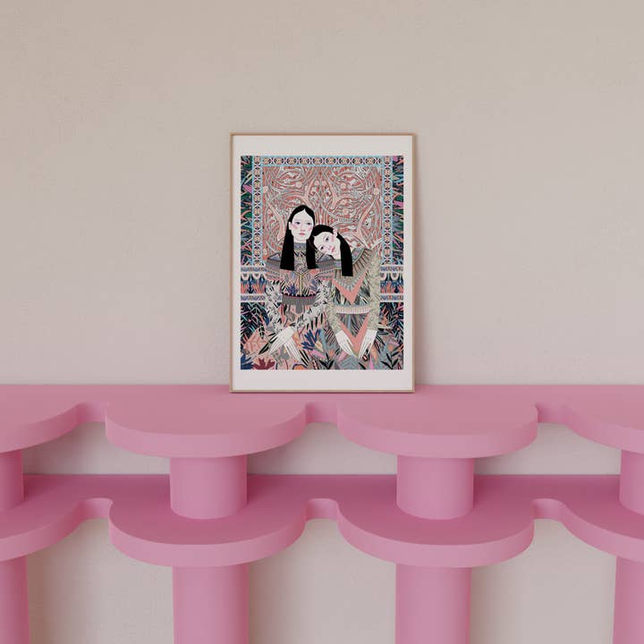 Sisters Giclee Kunsttryk for engroshandel hos Sasha Ignatiadou