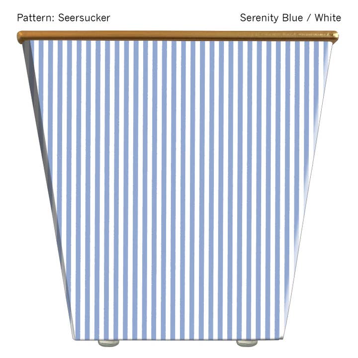 Seersucker Cachepot Candle for wholesale by Hedge Farm Candles and Containers