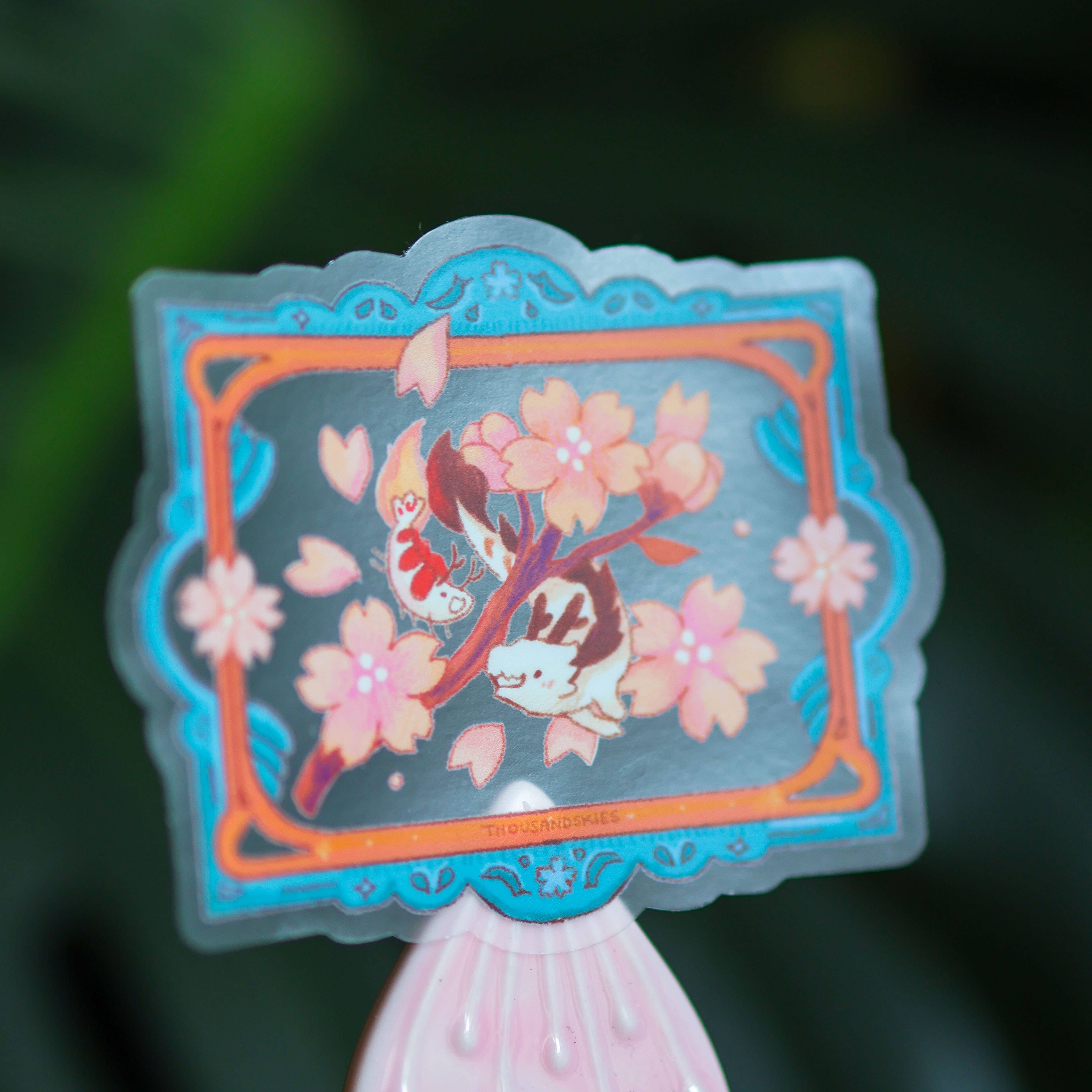 Thousand Skies – wholesale Sticker – Vinyl Sticker (Transparent) Friendship Blooms3