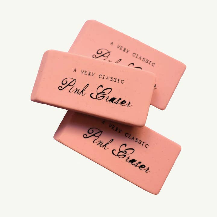 Goma de borrar rosa clásica para venta al por mayor de Mr. Boddington's Studio
