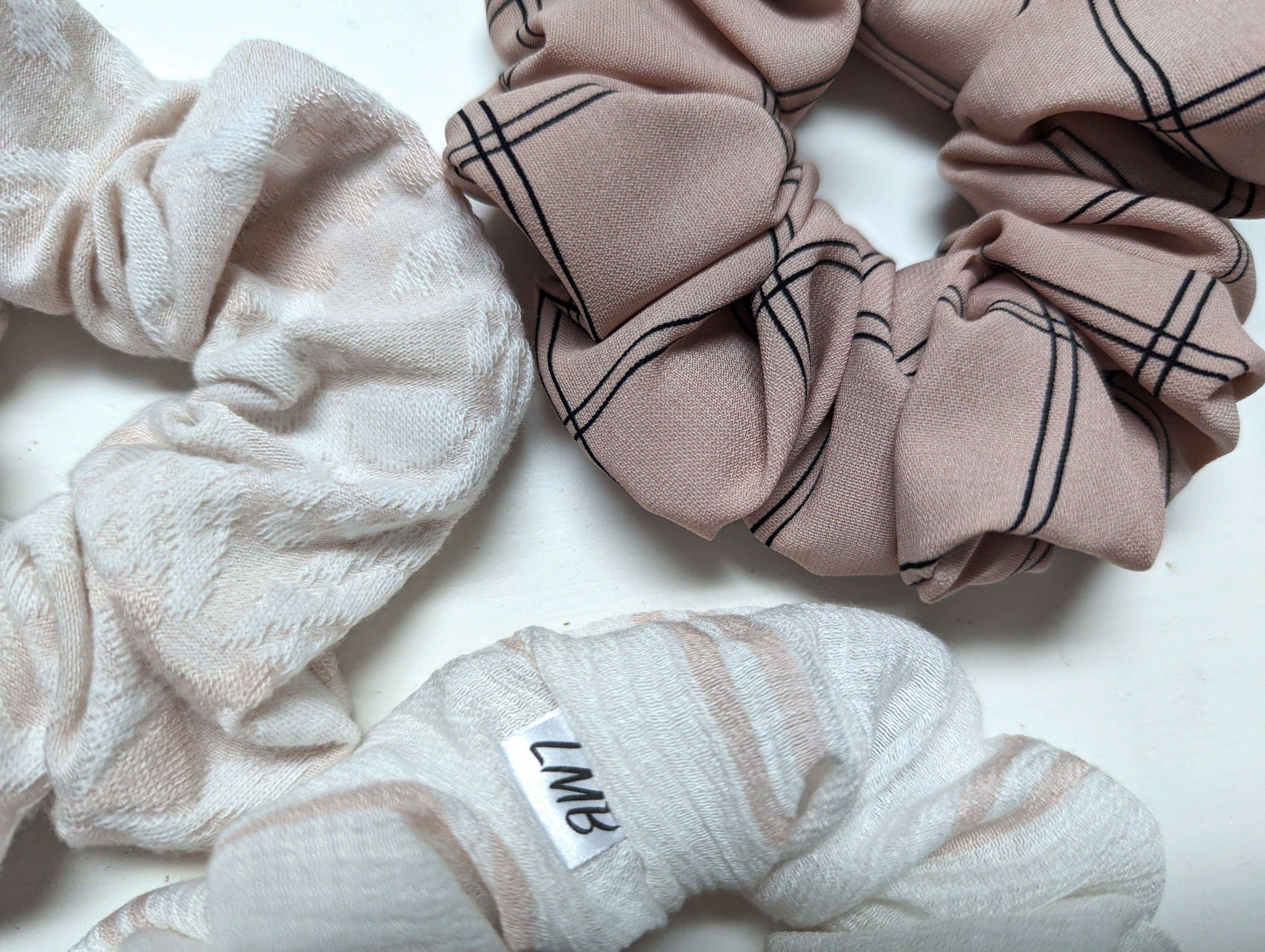 Headband Haven Co. - Wholesale Scrunchie - Women's - Love Pink Scrunchies0