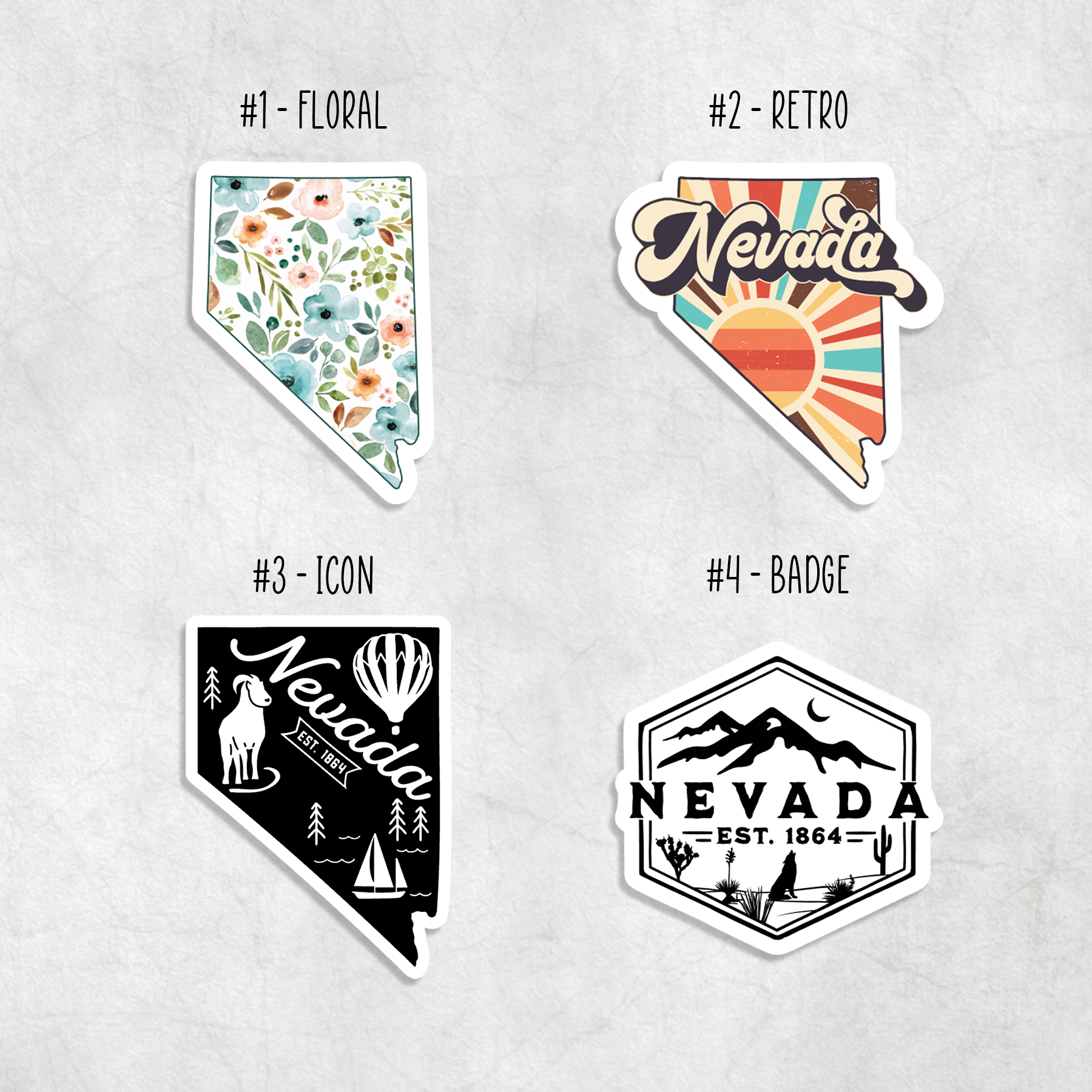 Expression Design Co - Wholesale Sticker - Nevada Stickers1