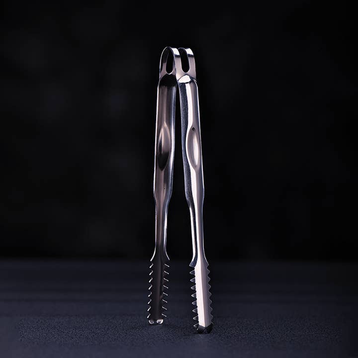 TsukiGlass - Wholesale Kitchen tong - Large Ice Tongs (Stainless Steel)5