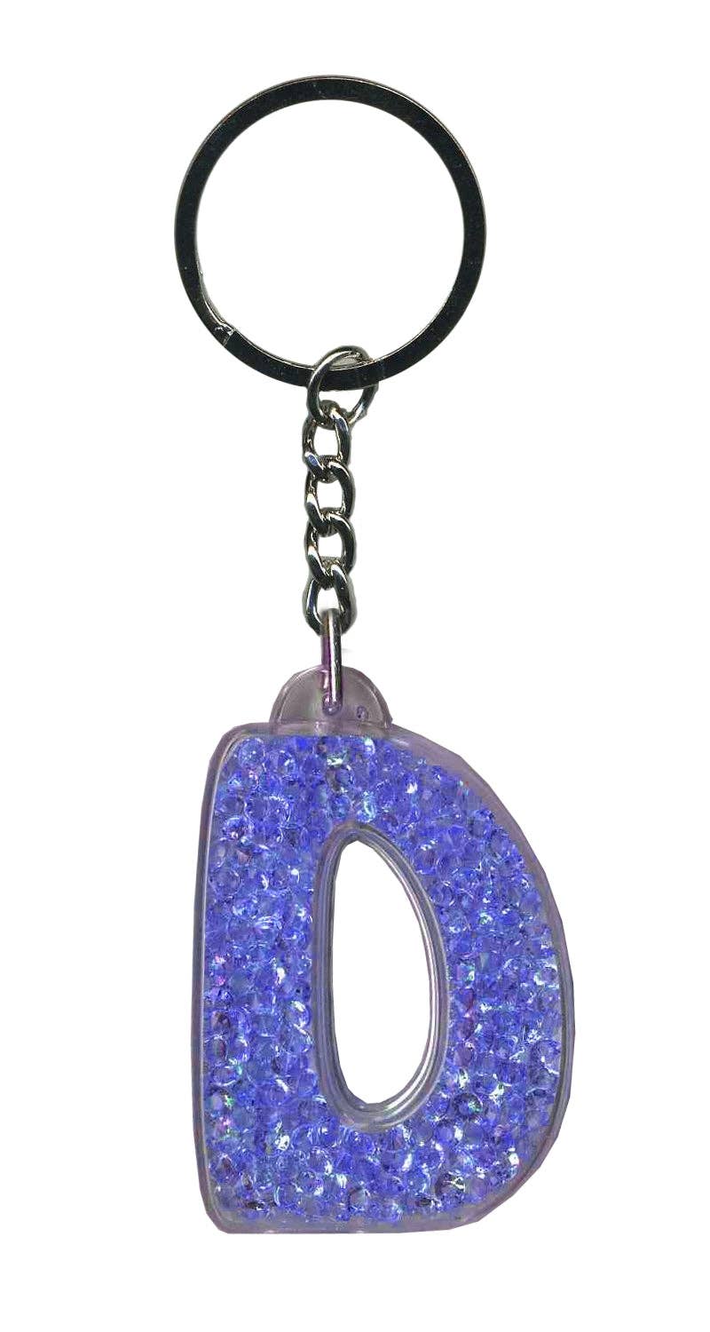 Instant Gifts International – wholesale Keychain – Women's – Itzy Glitzy Keyrings - Initial Letters21