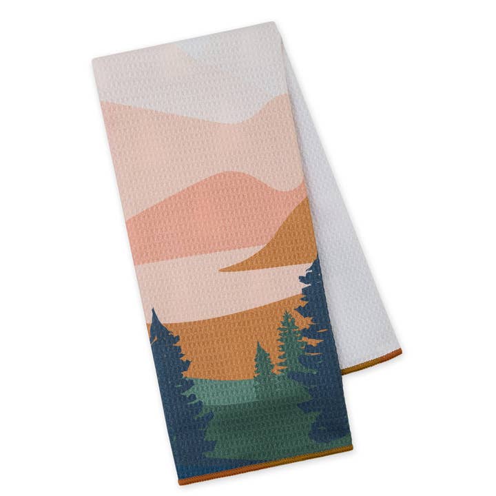 Design Imports - Wholesale Tea Towel - Cascade Sunset Printed Microfiber Dishtowel2