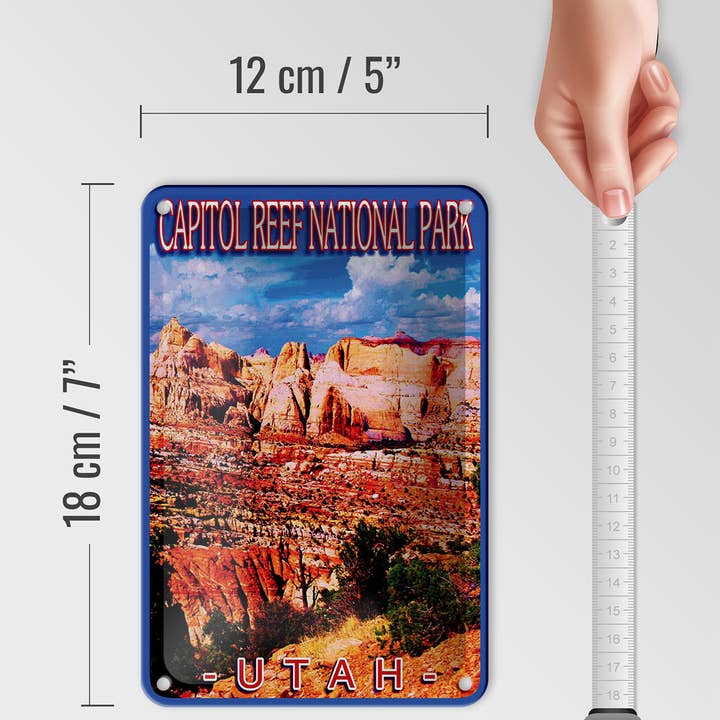 Femer - Wholesale Sign - Metal Sign 12x18 cm Utah Capitol Reef National Park Sign3