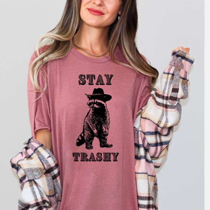 Western Racoon Graphic Tee
Stay Trashy Racoon Cowboy 272 for wholesale by 208T2.0