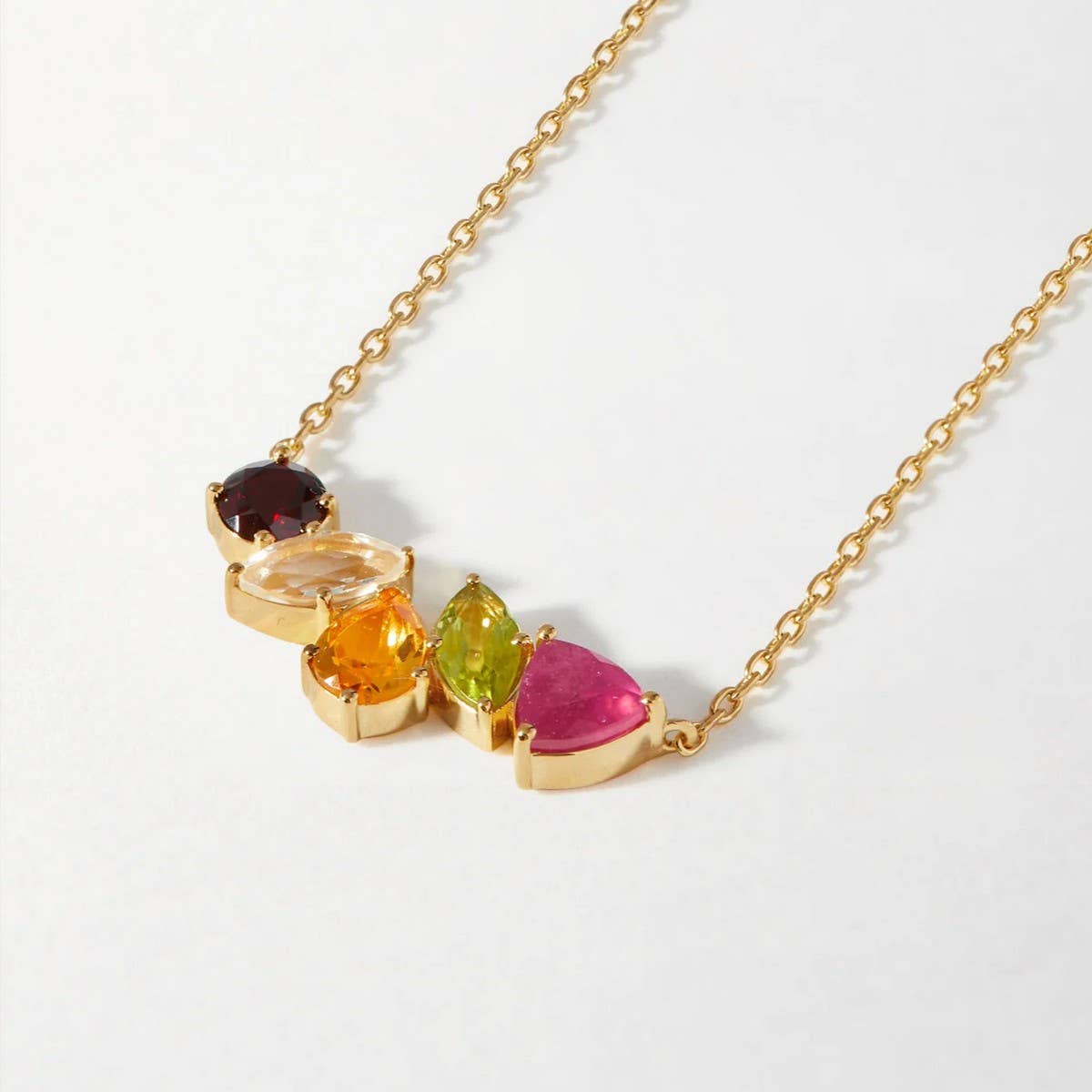 ACCITY - Wholesale Pendant/Charm Necklace - Ruby Zircon Choker Necklace – Dainty Steel Glam_CWMM69654